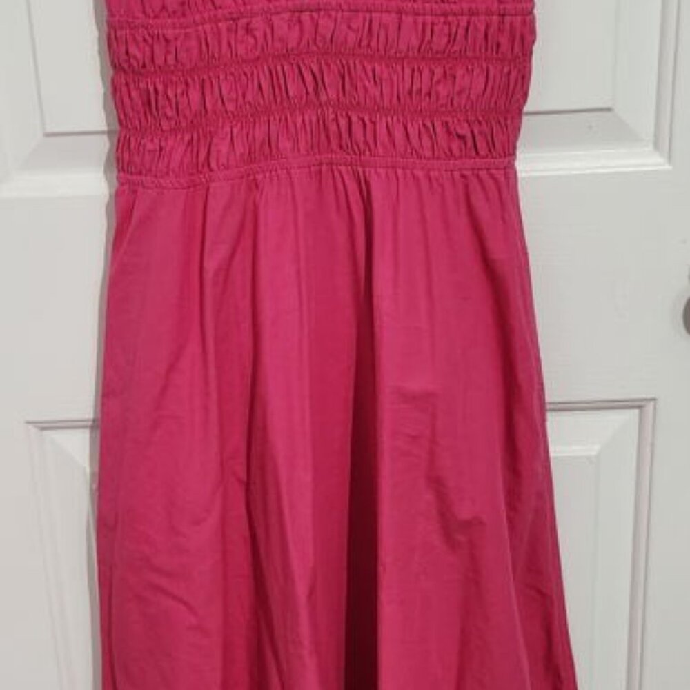 Zara Voluminous Poplin Hot Pink Dress XS